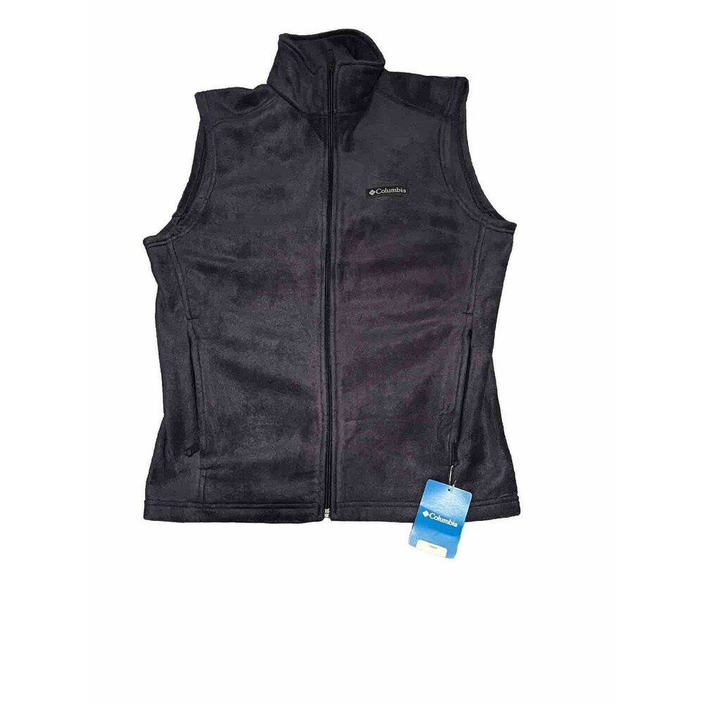 Columbia Vest Blue Fleece Steens Mountain Sleeveless Full Zip Mens Size Small